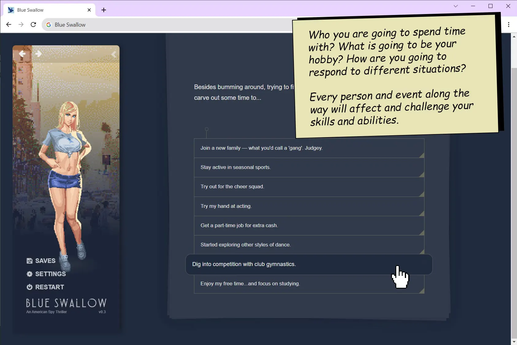 Blue Swallow screenshot 2